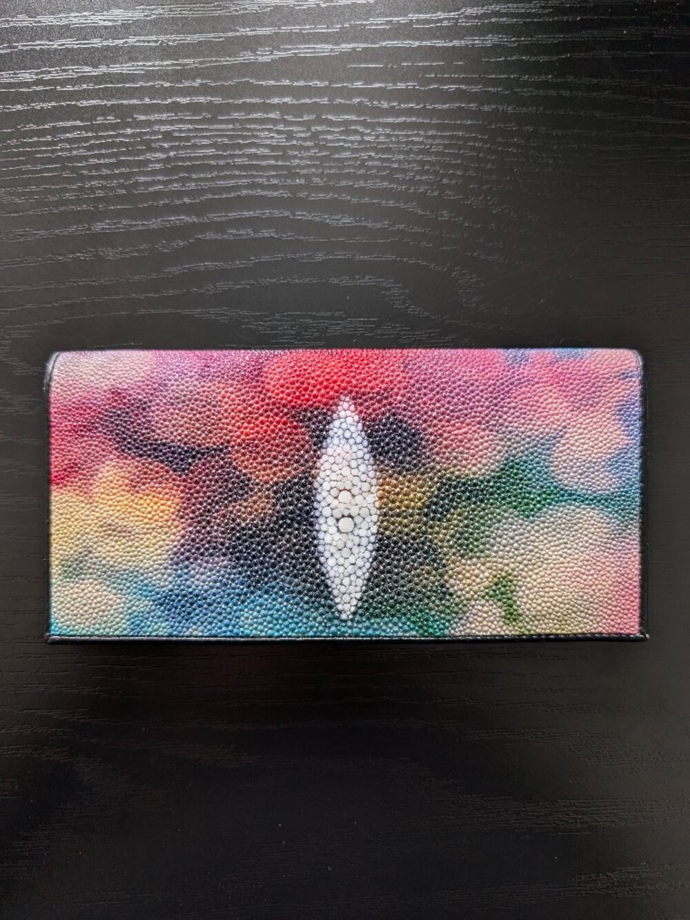 KISMET THAILAND Genuine Stingray Skin Long Bifold Wallet